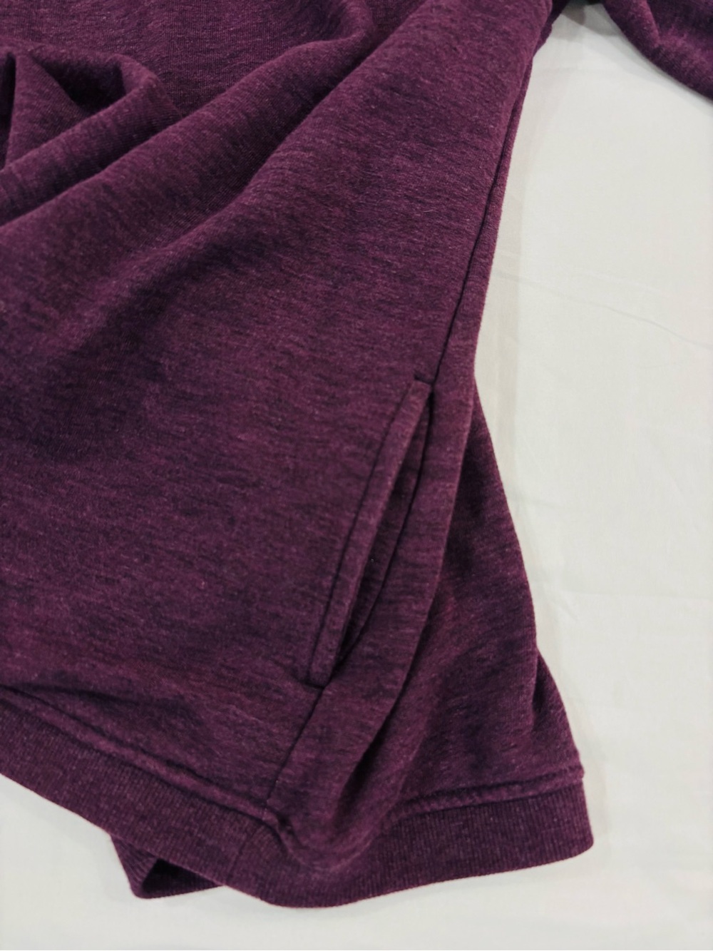 Duluth Trading Co. Cross-Over Fleece Pullover Hoodie Plum Purple - Size XS - Picture 7 of 9